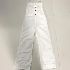 Lee ホワイトサロペット オーバーオール M ホワイト