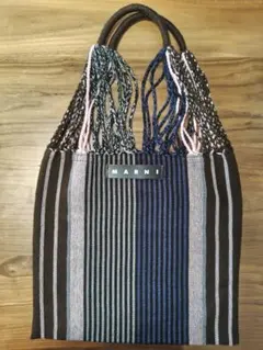 ★MARNI マルニ マーケット★ハンモックバッグ ブルー★のサムネイル