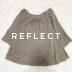 【Reflect】袖裾レースコットンブラウス　オフィス　ゆったり　ap1441のサムネイル