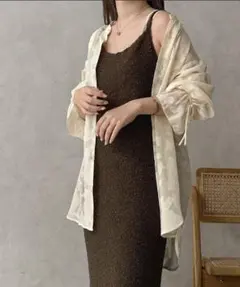 apres jour clair ロングワンピース