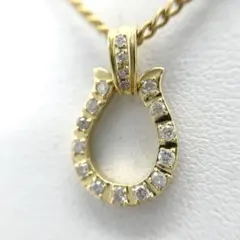 K18 YG ダイヤモンド 馬蹄ペンダントトップ 0.5ct 新品未使用品 - メルカリ