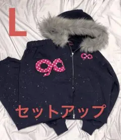 9090girl 90 Logo Glitter セットアップ