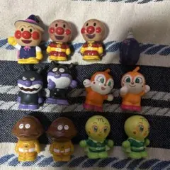 アンパンマン 指人形、ミニ人形、ソフビ 12点