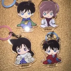 名探偵コナン ちぢませ隊 ふらっとめじるしアクセサリー 蘭　灰原　新一