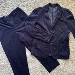 SHIPS JET BLUE セットアップ　カジュアルスーツ　ネイビー　Ｌ