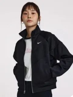 ナイキ スポーツウェア ジャケット ブルゾン ブラック ライナー ニット L