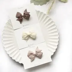 【1点物❤︎】ヘアクリップ　ヘアピン　ベビー　キッズ　リボン　プレゼント　出産祝い