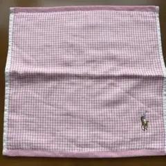 Ralph Lauren タオルハンカチ ピンクチェック