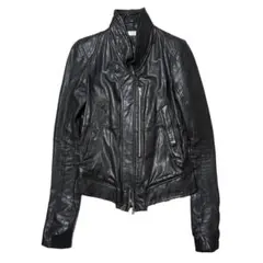 ジャケット・アウター EKAM leather jacket EKAM LAMB LEATHER INTARSIA JACKET – glam archive