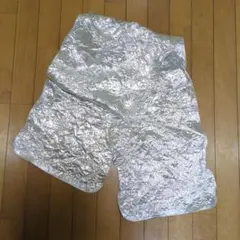 再入荷流行りのシルバーラメシワ加工帯揚げ