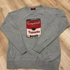 HARE Campbell's コラボ ニット グレー Mサイズのサムネイル