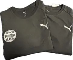PUMA プーマ キッズ 長袖カットソー ブラック 2枚セット