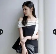 Herlipto】Two-Tone Balloon Mini Dress - メルカリ