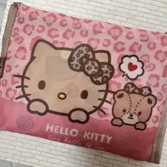 サンリオ キティちゃん ヒョウ柄 レオパード ピンク 折りたたみ エコバッグ
