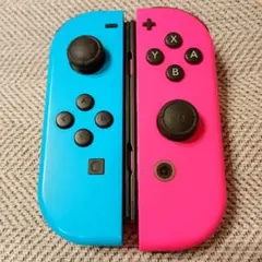 【美品純正完動品】SwitchJoy-Con コントローラー青ピンク①