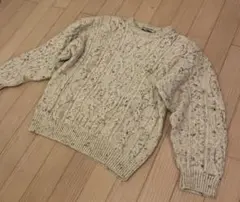 ヴィンテージ　ケーブルニットセーター　アイルランド