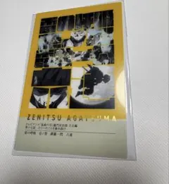 鬼滅の刃 ufotable 隊士百景 フレーズカード 柱稽古編 我妻善逸