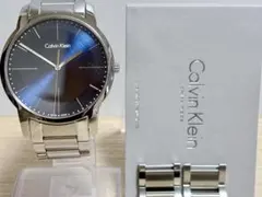 電池交換済】Calvin Klein City ブルー文字盤 コマ・説明書付 - メルカリ