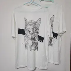 レトセトラ　ガオルト&ネコルト　ブラック　ホワイト　Tシャツ　レディース ガオルト＆ネコルトビッグTシャツ(白) メンズ・レディース | レトルト