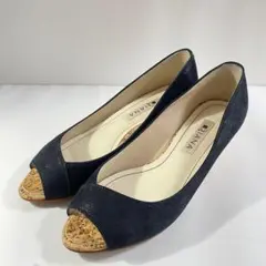 極美品✨DIANA ダイアナ ウェッジソール オープントゥ 22cm ブラックのサムネイル