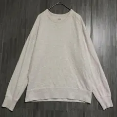 UNIQLO ユニクロ　クルーネック スウェット　ライトグレー　S