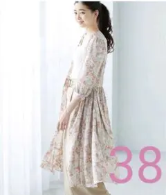 ROPE　2way　フラワープリントワンピース