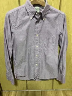 KEATON CHASE ボタンダウンシャツ パープル 14 1/2