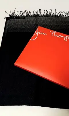 Jim Thompson シルク大判ストール ブラックのサムネイル