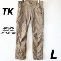 【限定セール✨】TK タケオキクチ　ワークパンツ カーゴパンツ ベージュ Lのサムネイル