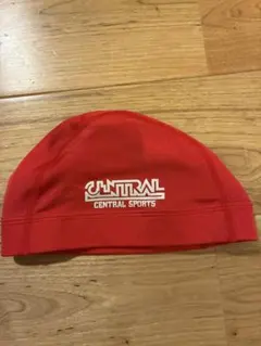 CENTRAL SPORTS 水泳帽 赤