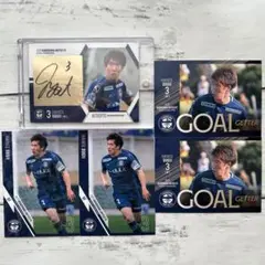 鹿児島ユナイテッドFC 杉井颯 選手 直筆サインカード　合計5点