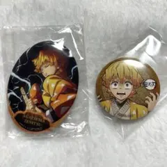 鬼滅の刃 我妻善逸 缶バッジ 2点 中国【正規品】