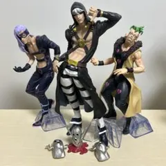 ジョジョの奇妙な冒険 リゾット ペッシ メローネ フィギュア 中古品