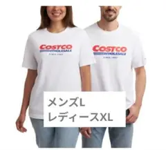 コストコ ロゴ Tシャツ 白 メンズL,レディースXLのサムネイル