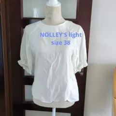 NOLLEY’S light/ノーリーズ☆白系　パフスリーブブラウス　38のサムネイル