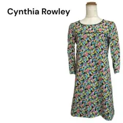 C141 Cynthia Rowley 花柄　ワンピ　Mのサムネイル