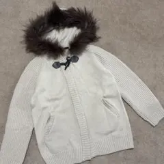 リューデベー　フード付き　ニットカーディガン