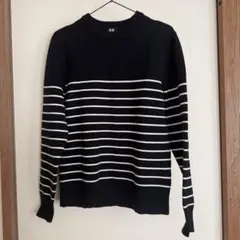 UNIQLO ストライプ 長袖ニットセーター