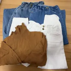 女の子140-150 デニム　タートルネックセーター　まとめ売り