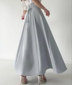 JUNOAH ジュノア レースアップ　マーメイドスカート ブルー系のサムネイル