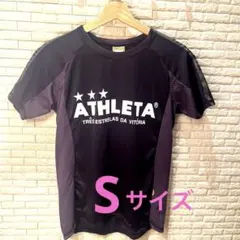 アスレタ　ATHLETA Tシャツ Sサイズ 黒　トレーニングウェア