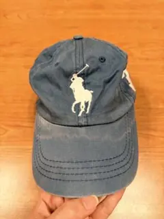 Polo Ralph Lauren キャップ ブルー 刺繍ロゴ