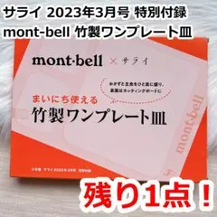 サライ 2023年3月号 特別付録 mont-bell 竹製ワンプレート皿のサムネイル