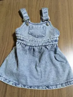 SHEIN デニムサロペットスカート 9-12M
