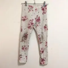 カーターズ 花柄 レギンス ストレート 8/8A 灰桃 綿 普段着 お出かけのサムネイル