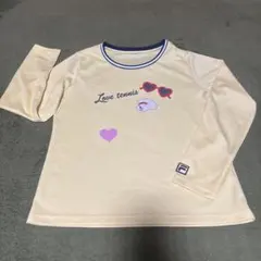 FILA テニス 長袖Tシャツ クリーム色