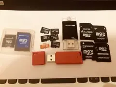 MicroSDメモリーカード　USBメモリーセット