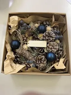 クリスマスリース　ハンドメイド製　25cm