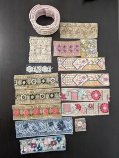 インド刺繍リボン　はぎれ　まとめ売り　手芸　ハンドメイド