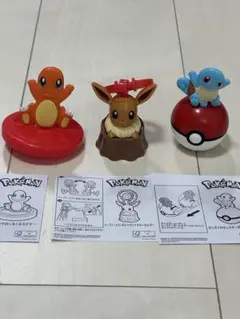 ポケモン おもちゃ 3点セット ゼニガメ ヒトカゲ イーブイ マクドナルドのサムネイル